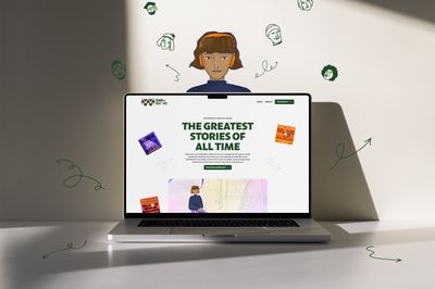 Website browser on Mac laptop with Studio Twenty website open